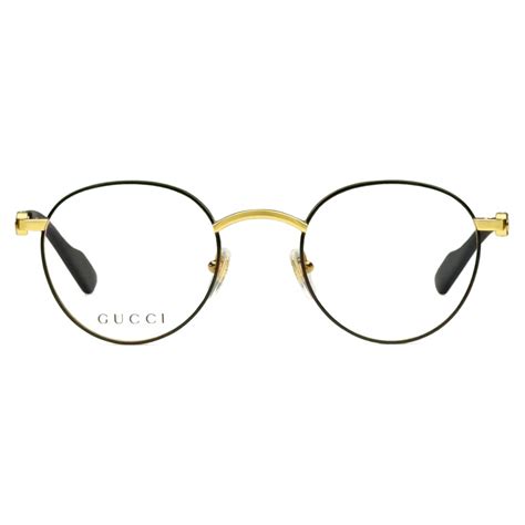 gucci round-frame gold-tone optical glasses|Gucci clear eyeglass frames women's.